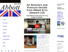 Tablet Screenshot of air-receivers.co.uk